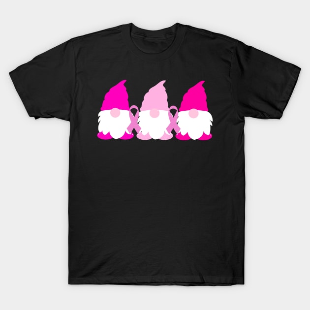 Breast Cancer Awareness Gnomes T-Shirt by JPDesigns